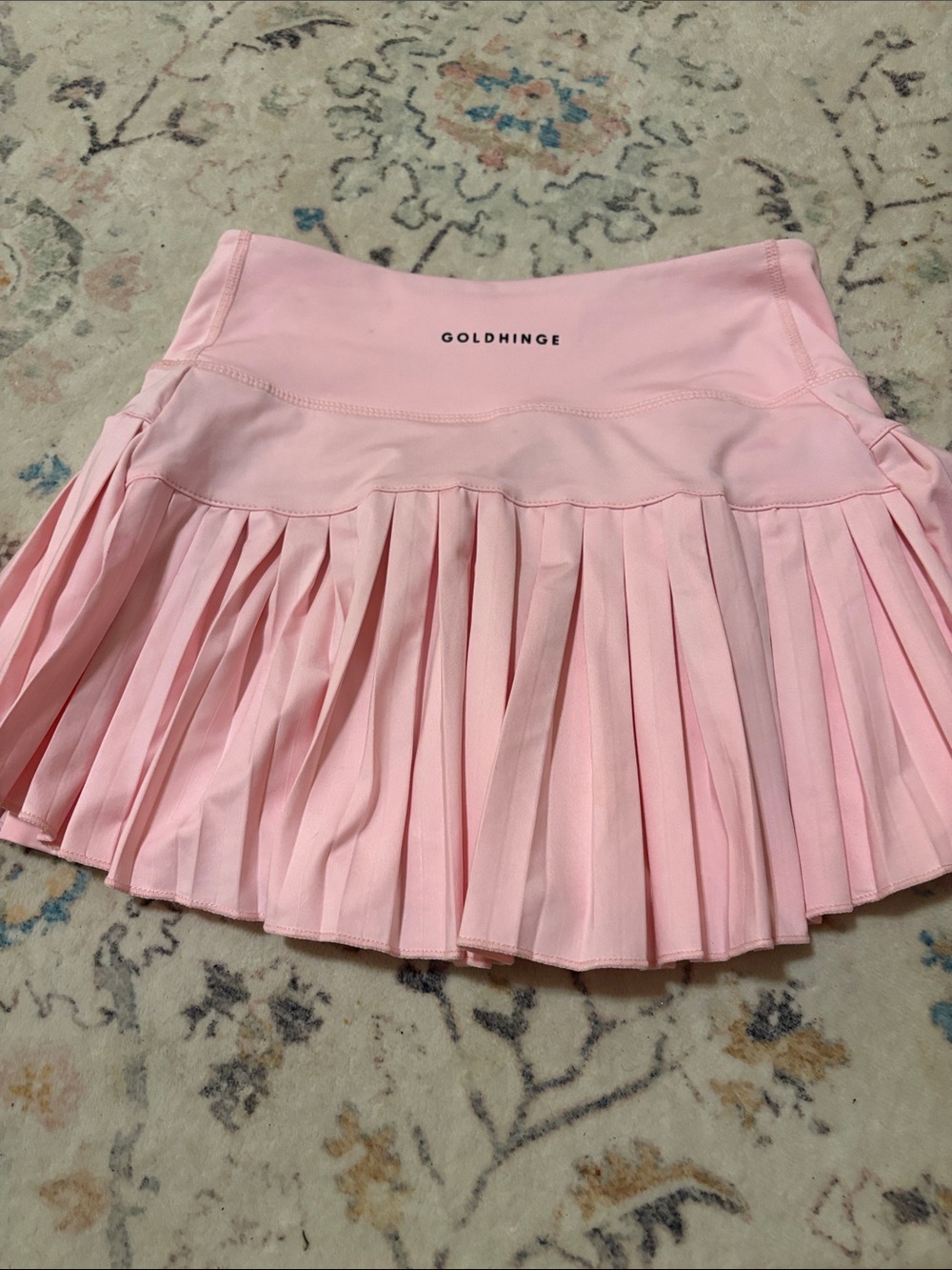 Goldhidge Pink Pleated Tennis Skirt. Size extra small. Like new!